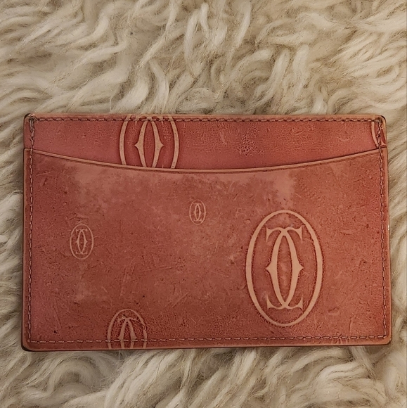 Cartier Pink Patent Leather Happy Birthday Card Holder - Picture 10 of 13